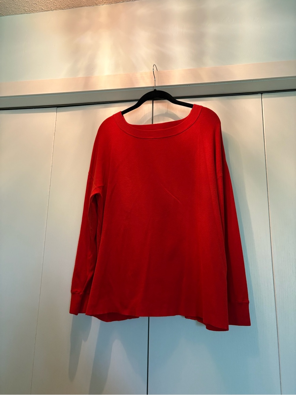 Alice + Olivia Vibrant Red Crewneck Sweater